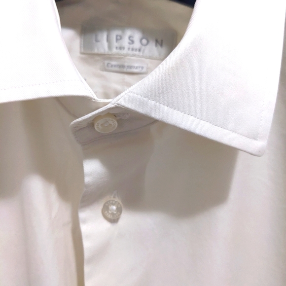 Cream Lipson Dress Shirt - Picture 3 of 8